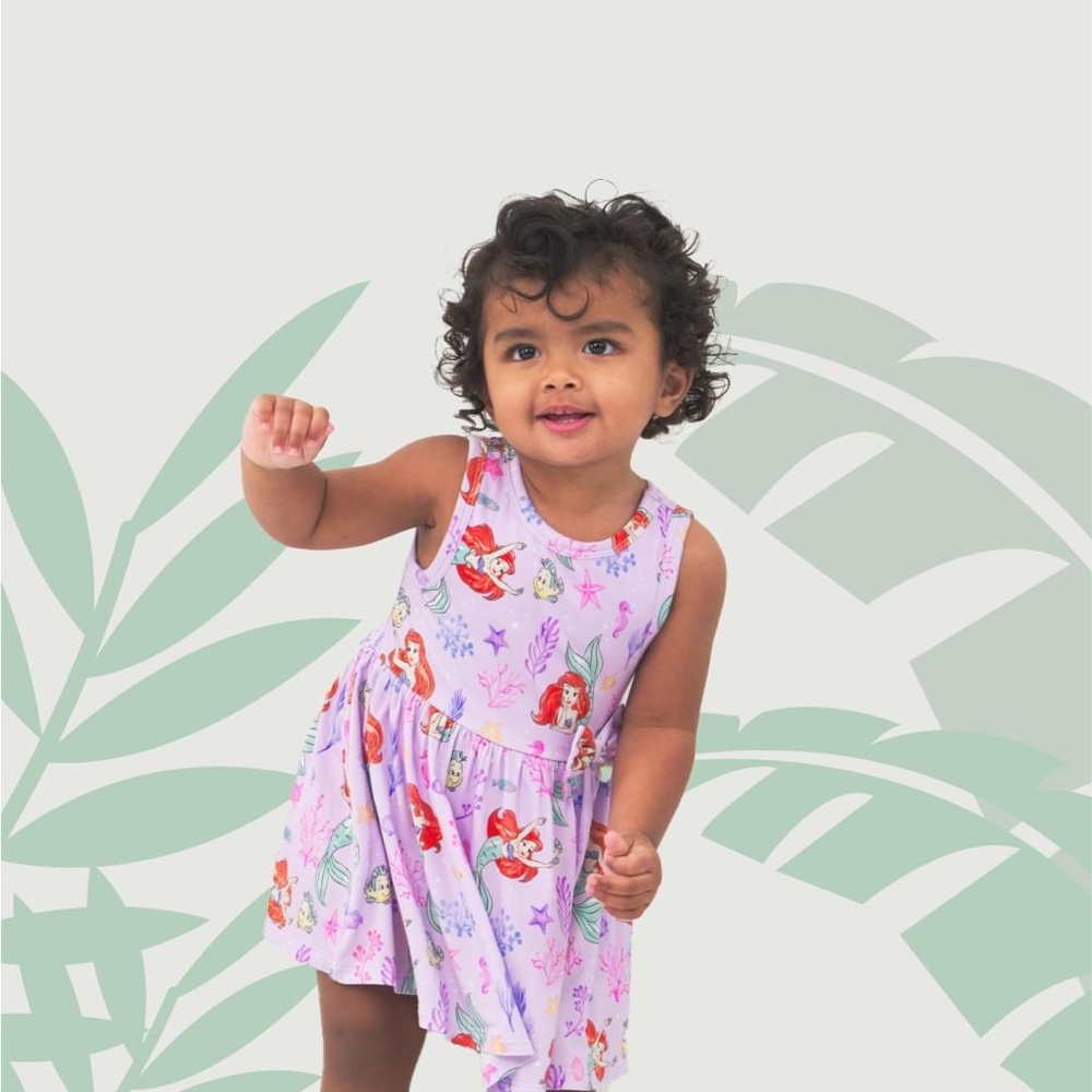 Little Sleepies - Part of Her World - Ariel - 6-12 months - Twirl Dress